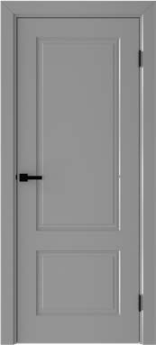 MDF Door R2 with PVC coating 80x205cm / 90x205cm  (Light Gray) (White) (Vanilla)